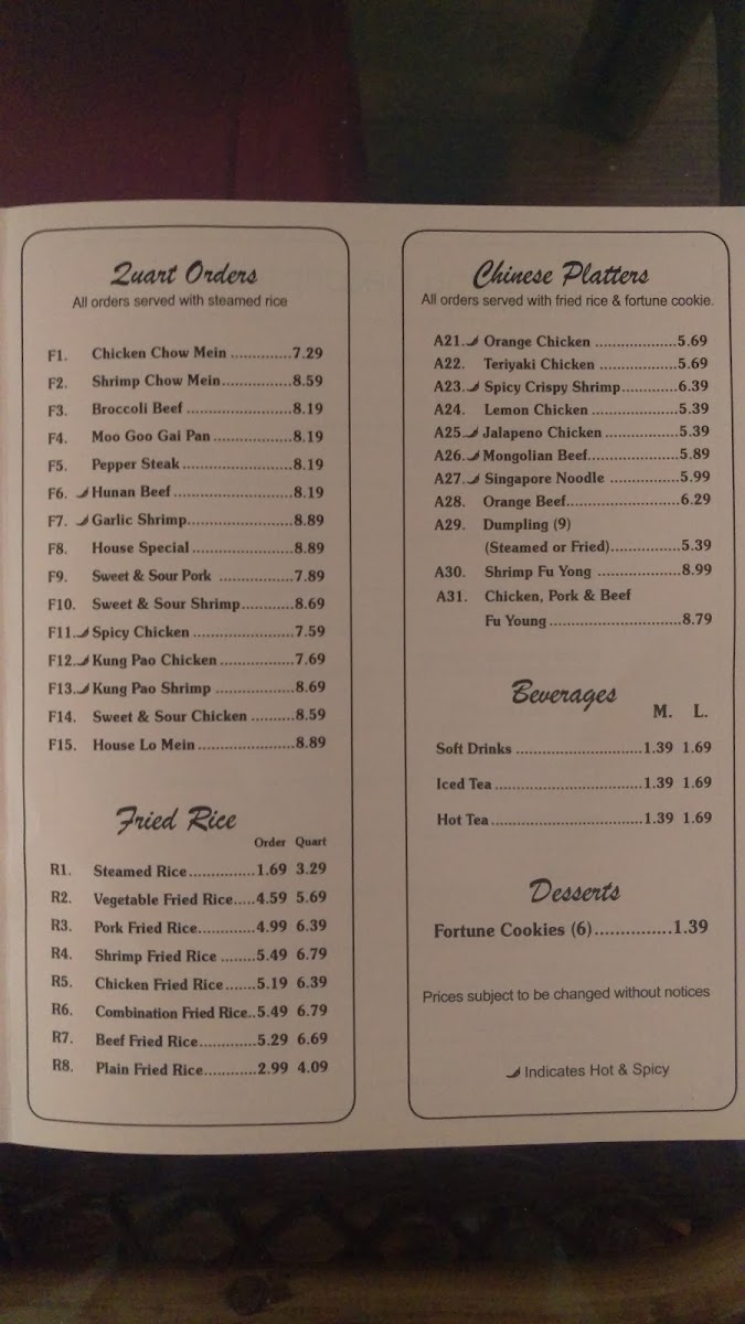 Chinese Wok Menu - Image 4